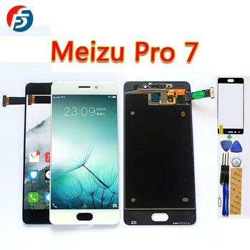 

Fansu AMOLED LCD Display For Meizu Pro 7 pro7 Touch Screen 5.2 inch Digitizer Assembly 1920*1080 Frame With Tools And Glass film