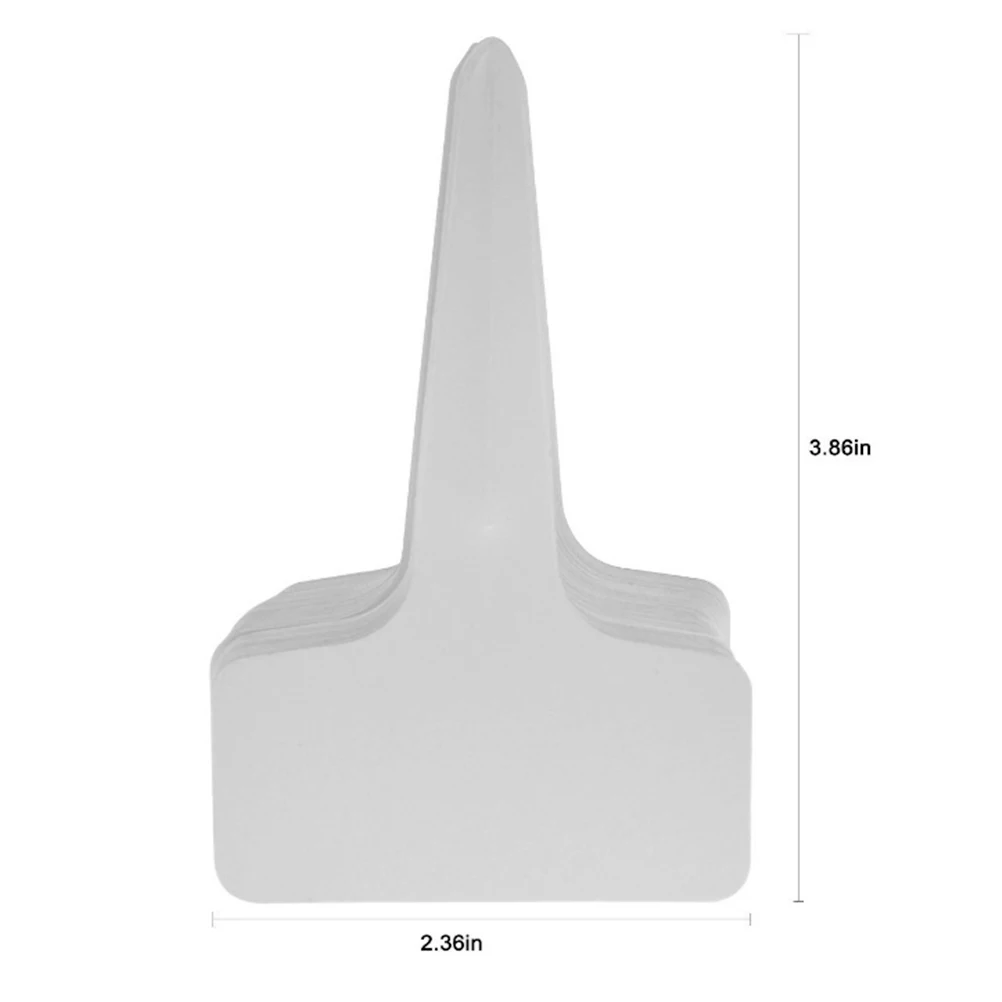 100Pcs PVC Garden Labels White Gardening Plant Sorting Sign Tag Ticket Plastic Writing Plate Board Plug 2
