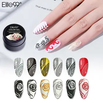 

Elite99 5ml No-Wipe 3D Embossing Effect Gel Nail Polish Drawing Painting UV Gel Polish Nail Art Manicure Hybrid Varnish GelLak