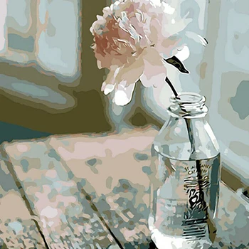 

Art Kids Adults Wall Decor Home DIY Drawing Gift Paintwork Landscape Flower Painting By Numbers Kit Students With Brushes Linen