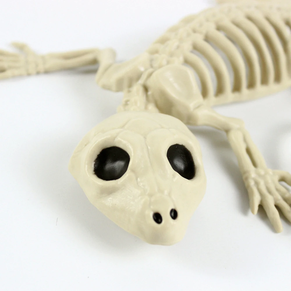 Хэллоуин Gecko Bone Bar жуткие пугающие игрушки Gecko модель страшный сценический реквизит страшный Gecko Скелет Животное украшение реквизит