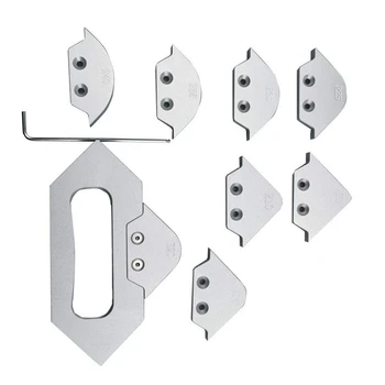 

Aluminum Alloy Radius Trimming Chamfering Tool Set 8x Corners Flexible Trimming Chamfering Tool Woodworking Trimming Tool