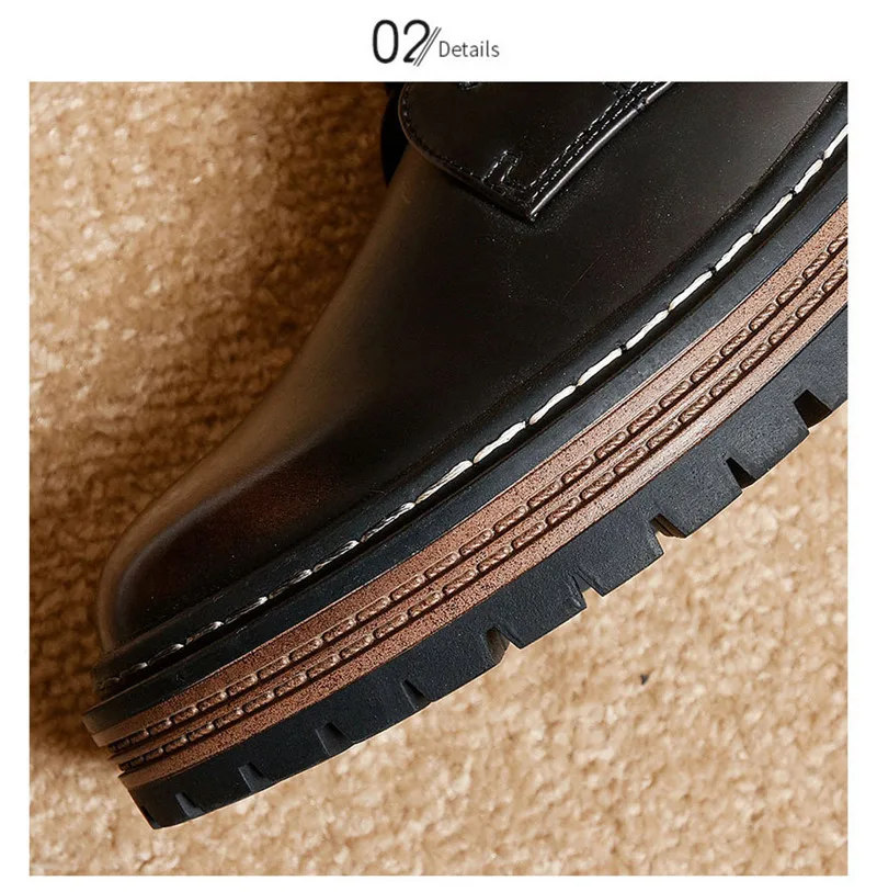 British Style Women Flats Platform Oxfords Vintage Lace Up Ladies Girls Brogues Shoes Black Brown College Oxford Shoes For Woman (6)