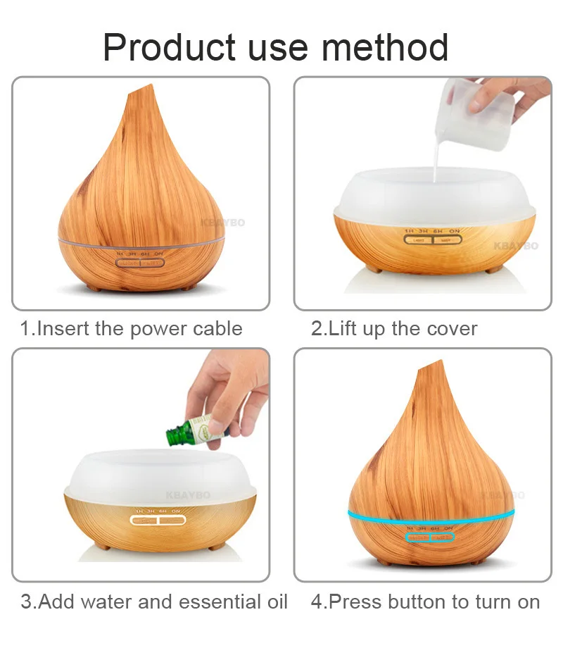 

Wood Grain Beak Aroma Diffuser 400 Ml Humidifier Indoor Air Purifier Household Office Mini Aroma Diffuser