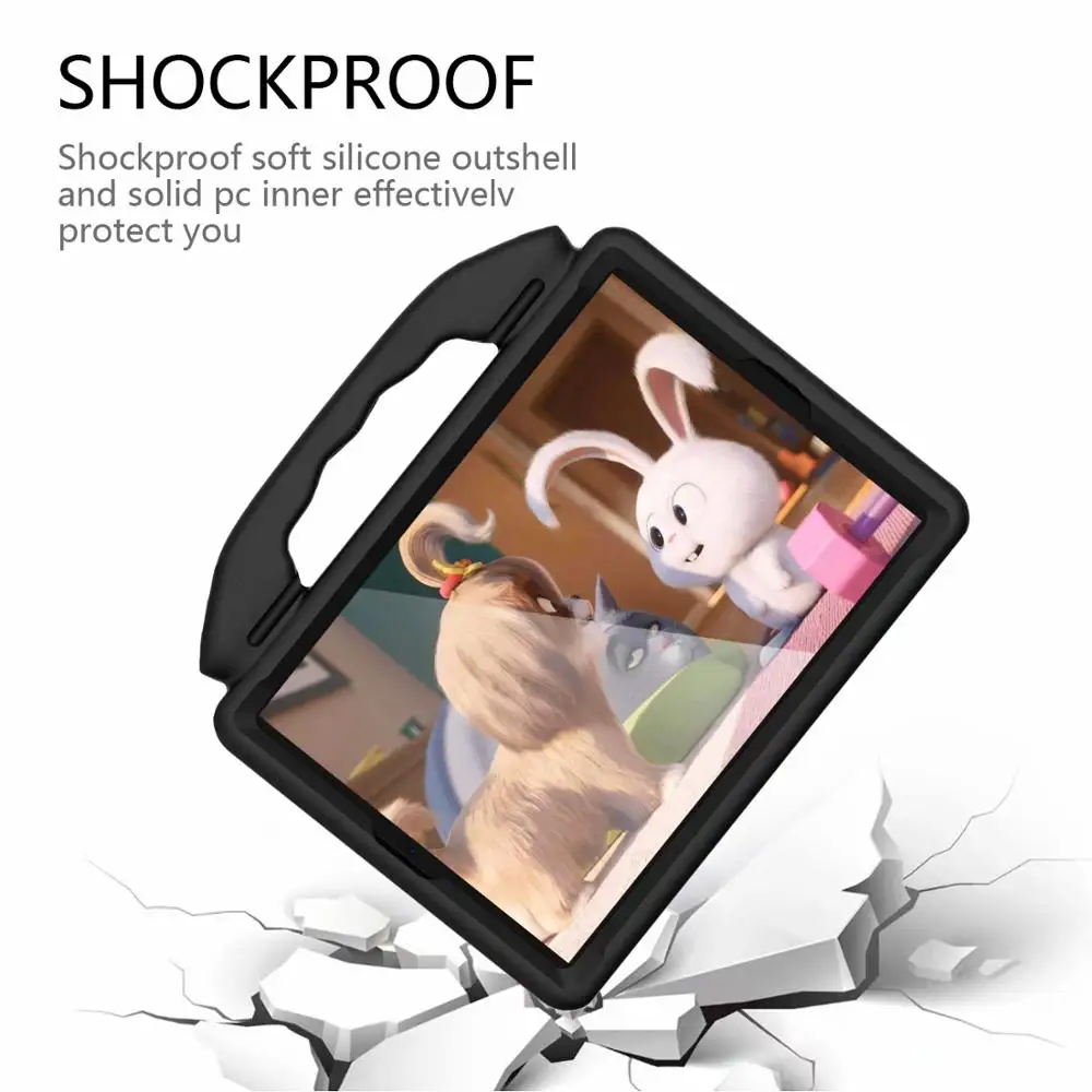 Чехол для детей, для ipad 10,2, 7,, детский чехол для планшета, безопасный, EVA, с ручкой, чехол-подставка для ipad, 10,2 дюймов, защитный чехол+ ручка
