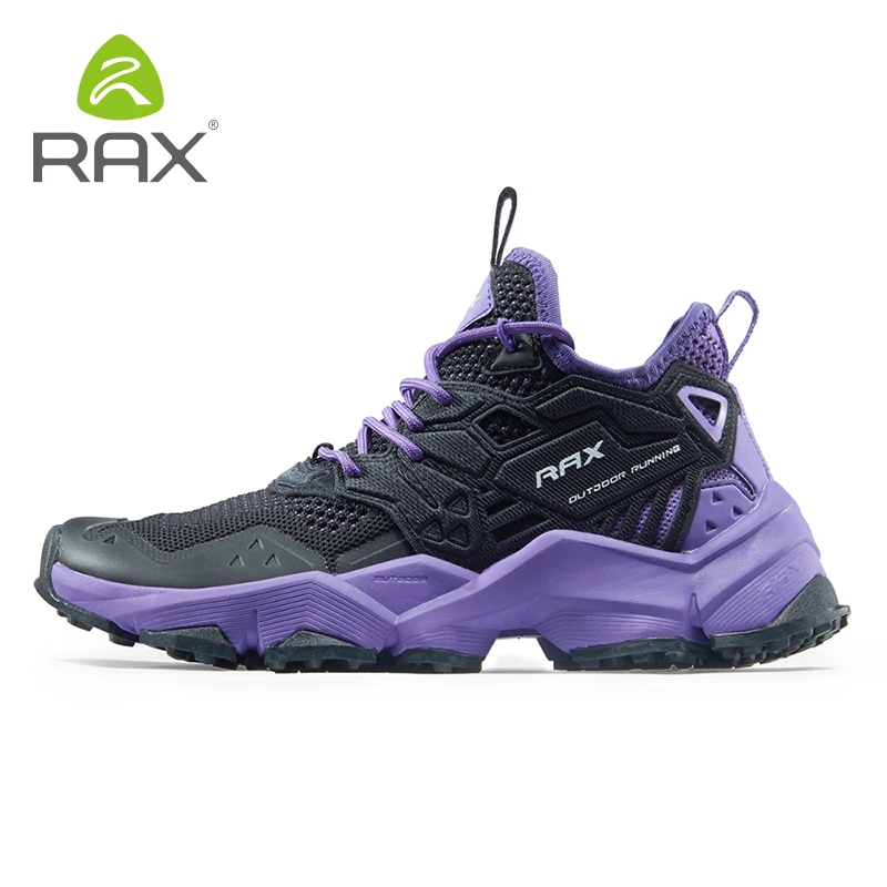 RAX Running Shoes Men&Women Outdoor Sport Shoes Breathable Lightweight Sneakers Air Mesh Upper Anti-slip Natural Rubber Outsole