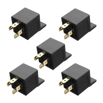 

5Pcs 4 Pin 12V 30A Auto Relays for Aux Lights Car Motorbike