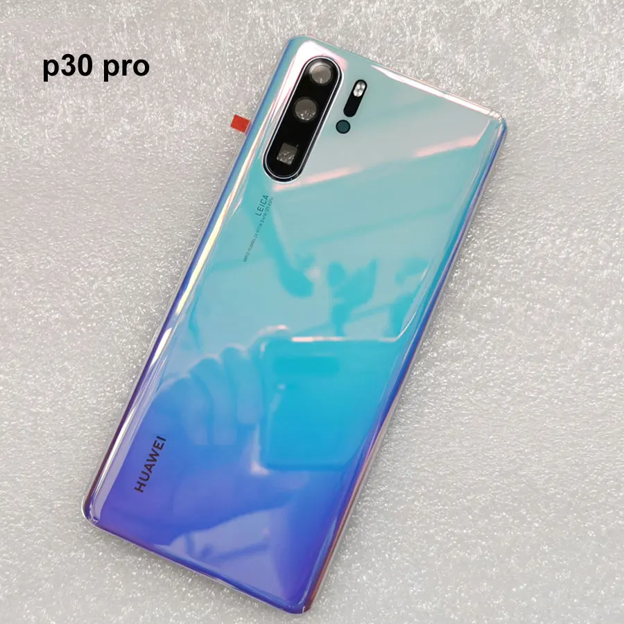 Для huawei P30, крышка батареи, стекло для двери, huosing, для huawei P30 Pro, задняя крышка с клеем, huawei P30Pro, заднее стекло - Цвет: P30 Pro   Crystal