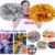 28 см Игра Pom Poms Двойное Отверстие Ручка Черлидинг Аплодисменты Мяч Спортивный Матч Вокальный Танец Вечеринка Концерт Декор Клубные принадлежности