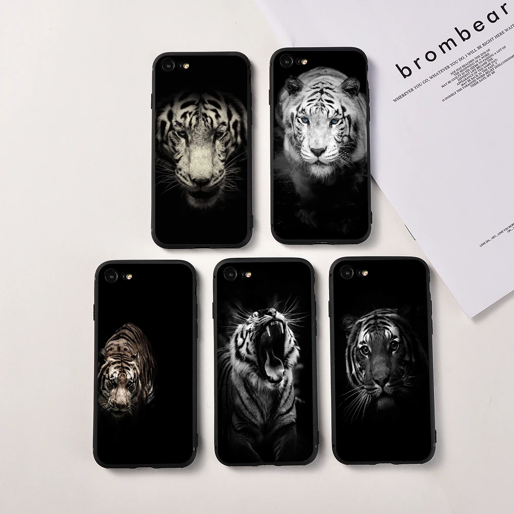 Tigers Animals TPU Back Coque For iphone 11 pro max x xs xr 6 6s 7 8 plus Mag Fond iPhone Phone Case |