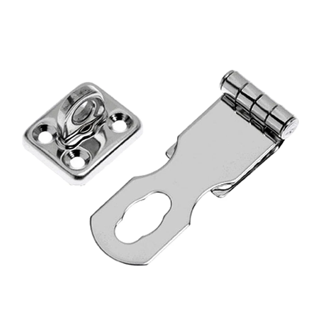 Marine Boat Stainless Steel Safety Hasp, Swivel Door Clasp, 70mm