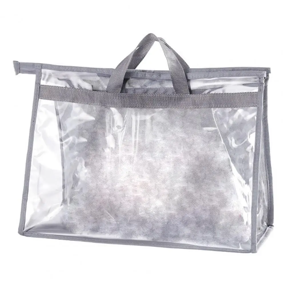 Sac à main de rangement, sacs anti-poussière pour sacs à main, rangement de  sac à main transparent avec fermeture éclair, housse anti-poussière de sac  de luxe, organisateur de placard - AliExpress