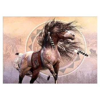 

DIY Diamond Painting Animal Horse Embroidery Patterns Cross Stitch Diamond Rhinestone Wall Stickers