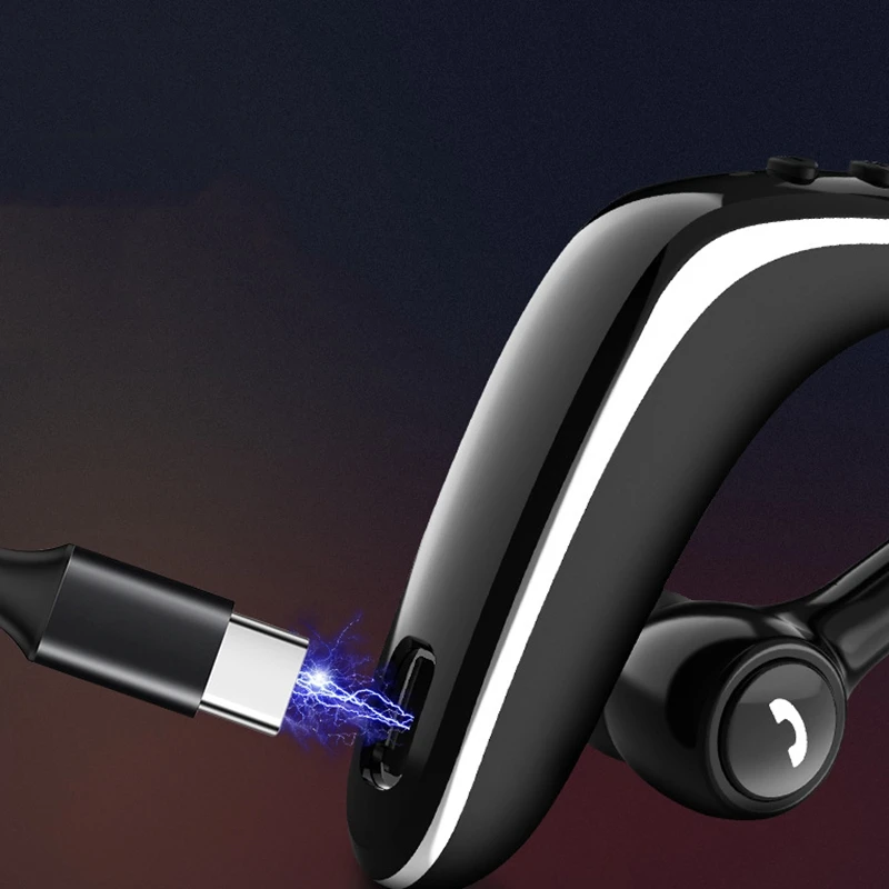 X01 Wireless Earphone Bluetooth 5 0 Hanging Ear Business Driving Headset HD Mic Waterproof Sports Headphone