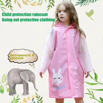 

Raincoat Child Protective Raincoat 1PCS Children Cartoon Raincoat Children Rain Gear Cute Poncho Household Items #YL5