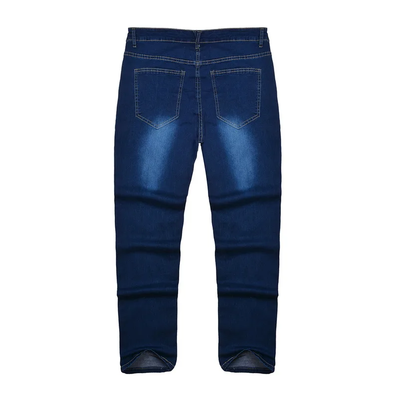 MoneRffi новые модные мужские джинсы с дырками, джинсы для мотоциклистов, мужские рваные джинсы в стиле хип-хоп, облегающие джинсы полной длины