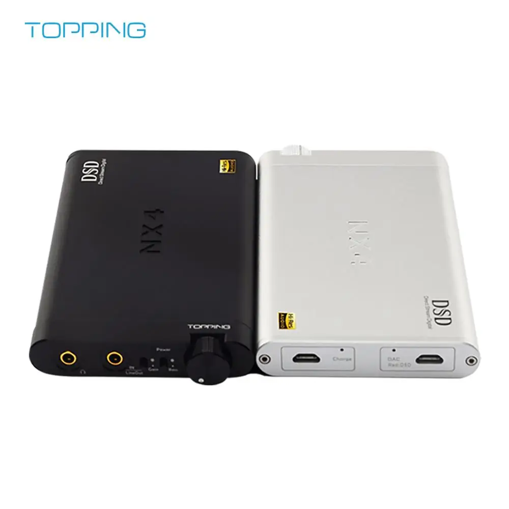 Upgrade Version Topping NX4 DSD512 ES9038Q2M XMOS XU208 chip Portable USB DAC Decoder 32bit 768kHZ Headphone Amplifier