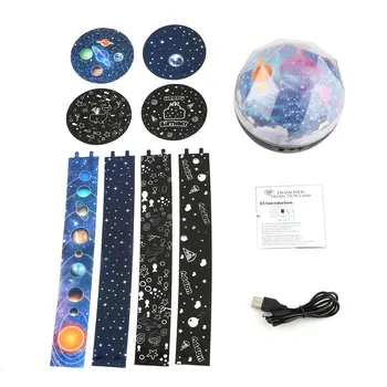 

Star Sky Galaxy Projector Night Light Children Kids Bedroom Decorative Lamp 4 Patterns White/ Black Drop Shipping with Video