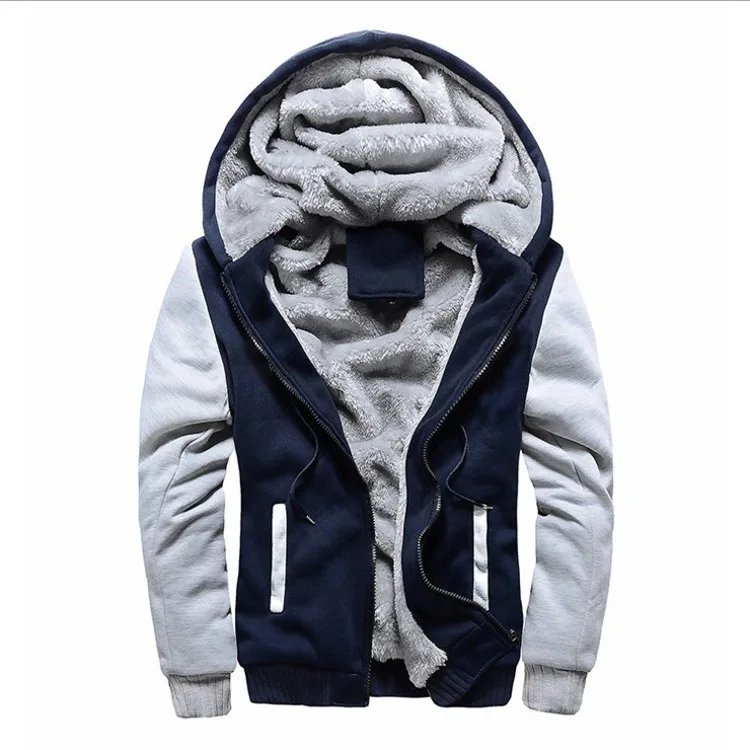 Dark Blue BOLUBAO, модные брендовые мужские куртки, Осень-зима, новинка, Мужская бархатная утепленная куртка, мужская повседневная куртка с капюшоном, пальто - Цвет: Dark Blue