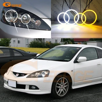 

For Honda Integra DC5 2005 2006 Ultra bright Dual Color Switchback led angel eyes drl halo ring turn signal light