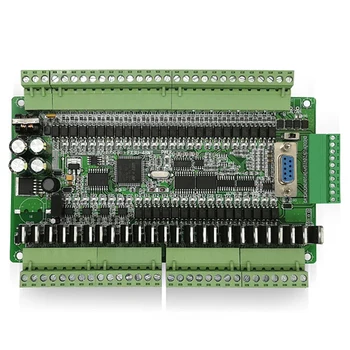

PLC Industrial Control Board FX1N FX2N FX3U-48MT 6AD 2DA 24 Input 24 Transistor Output RS485 RTC CAN Extension with Shell