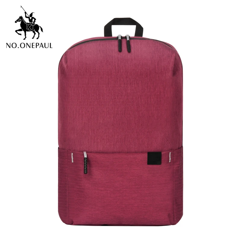 NO.ONEPAUL женские рюкзаки для путешествий рюкзак для ноутбука известный бренд школьный Повседневный mochila женский мини рюкзак - Цвет: PCKG red