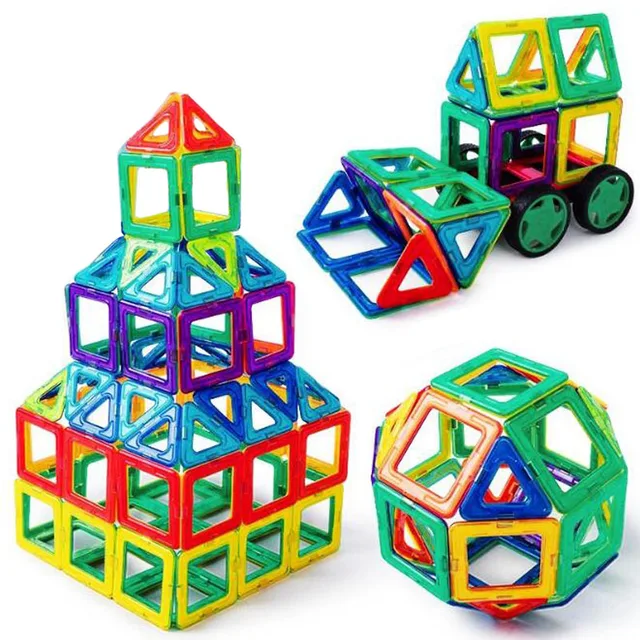 20-120PCS Big Size Magnetic Building Blocks Magnet Toys Designer Magnetic Blocks Educational Toy Constructor For Child 1