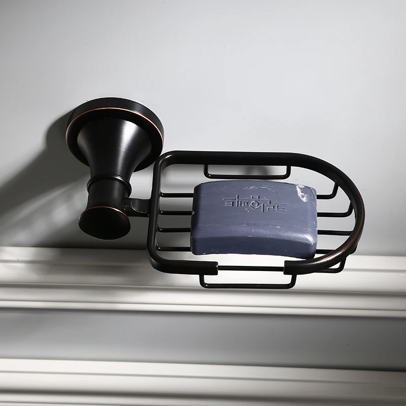 Bathroom Toolbox Towel Bar Bathrobe Hook Bookshelf Black Towel Bracket Paper Plate Soap Brush Toothbrush Bathroom Accessories