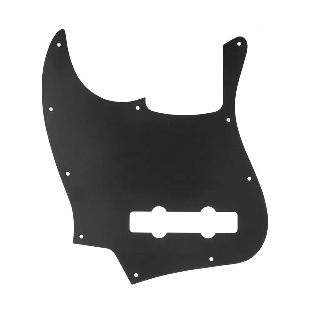Musiclily Pro 10 отверстий современный J Бас накладку для Fender Jazz Bass Мексиканская 5-строка, 3Ply черный