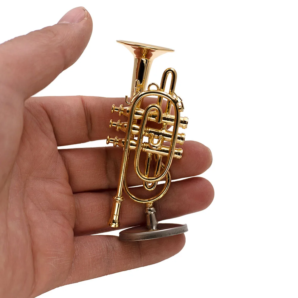 Miniatur Kornet 8.5cm Mini Dekoration Musikinstrument