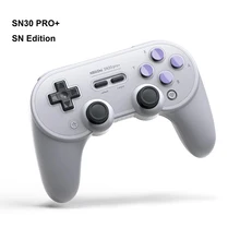 Console de gamepad 8bitdo sn30 pro +, console de gamepad sem fio com bluetooth para windows, android, macos e nintendo switch