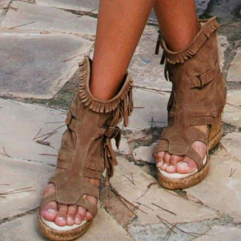 Women Ankle Boots Vintage PU Leather High Heels Booties Cut Out Sandals Women high heels,platform high heels sandals,ankle buckle sandals