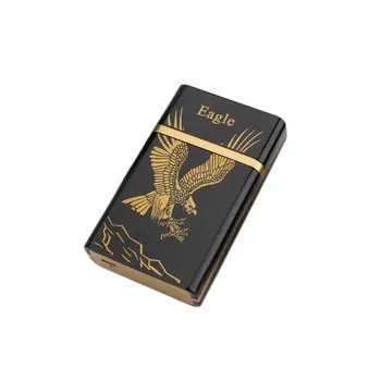 

Portable Fashion Dual Arc Electronic USB Rechargeable Windproof Flameless Lighter Mini Cigar Cigarette Box Great Gift