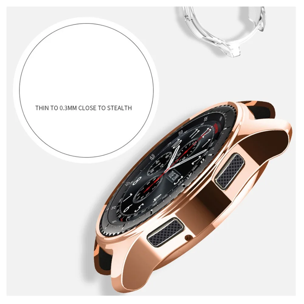 Чехол gear S3 frontier для samsung Galaxy watch 46 мм 42 мм чехол с гальваническим покрытием gear s3 classic gear спортивный защитный чехол