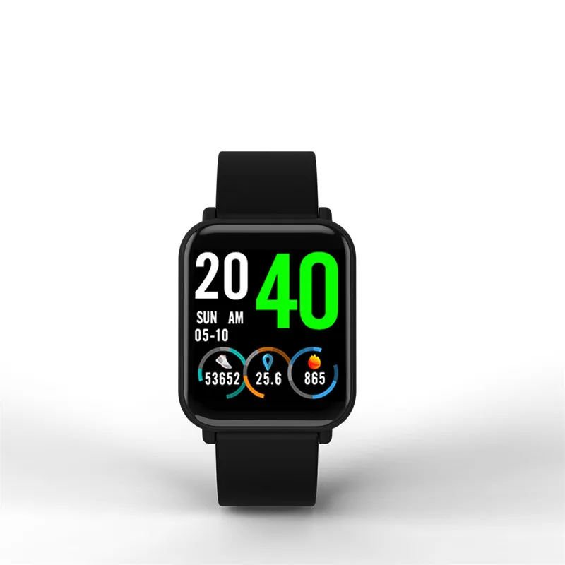 FGHGF R6 large screen color heart rate and blood pressure monitoring smart bracelet scan code to pay bluetooth music