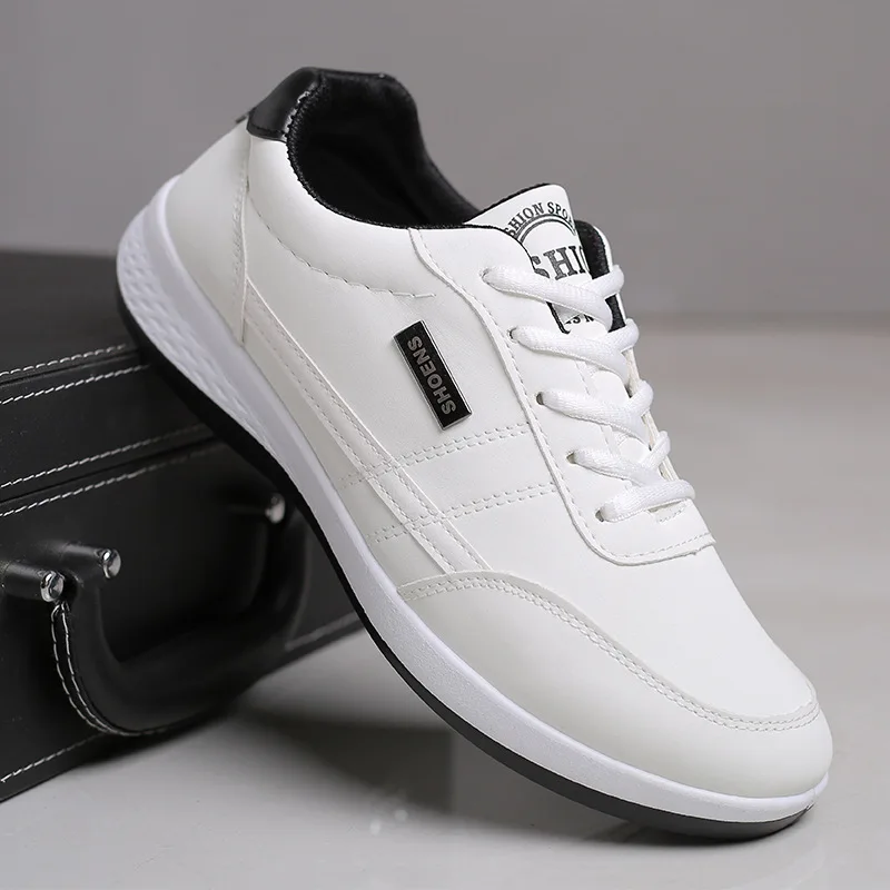 

Spring 2021 New Casual Shoes Men's Leather Shoes Trend Breathable Men's Shoes White Shoes Sports Shoes Low-top Sneakers Autumn