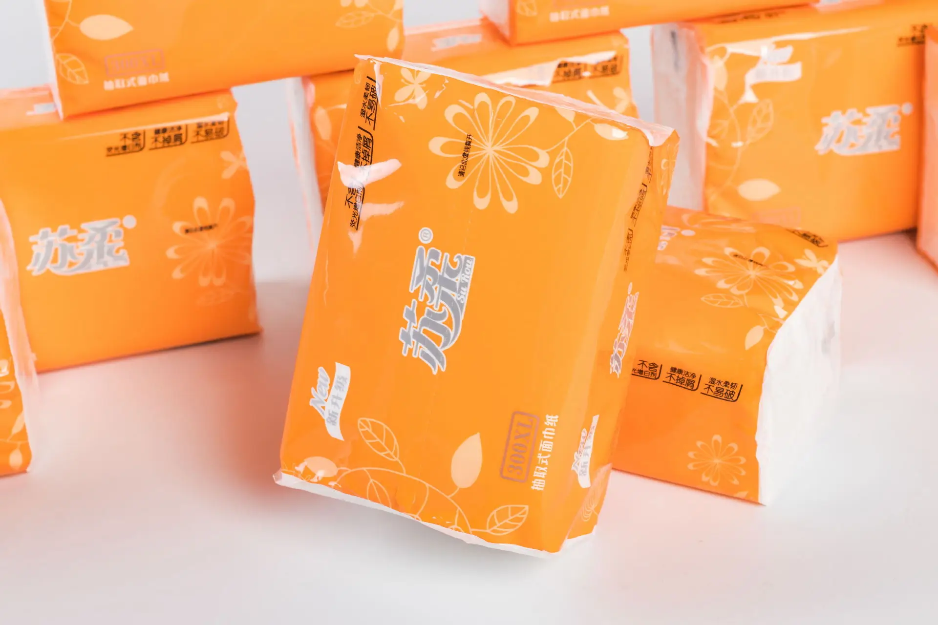 Paper Extraction Sue Soft Orange Household Paper Napkin Hotel Universal Toilet Paper Manufacturers Direct Selling a Generation o