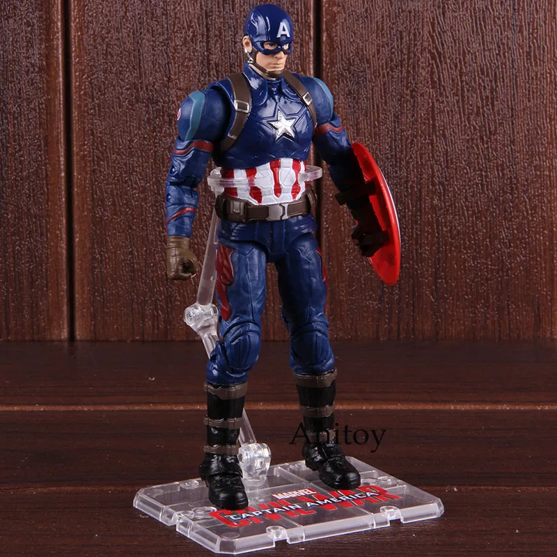 Фигурки Marvel, Капитан Америка 3, игрушки из серии «Civil War», Капитан Америка, ПВХ, Коллекционная модель, игрушки для мальчиков