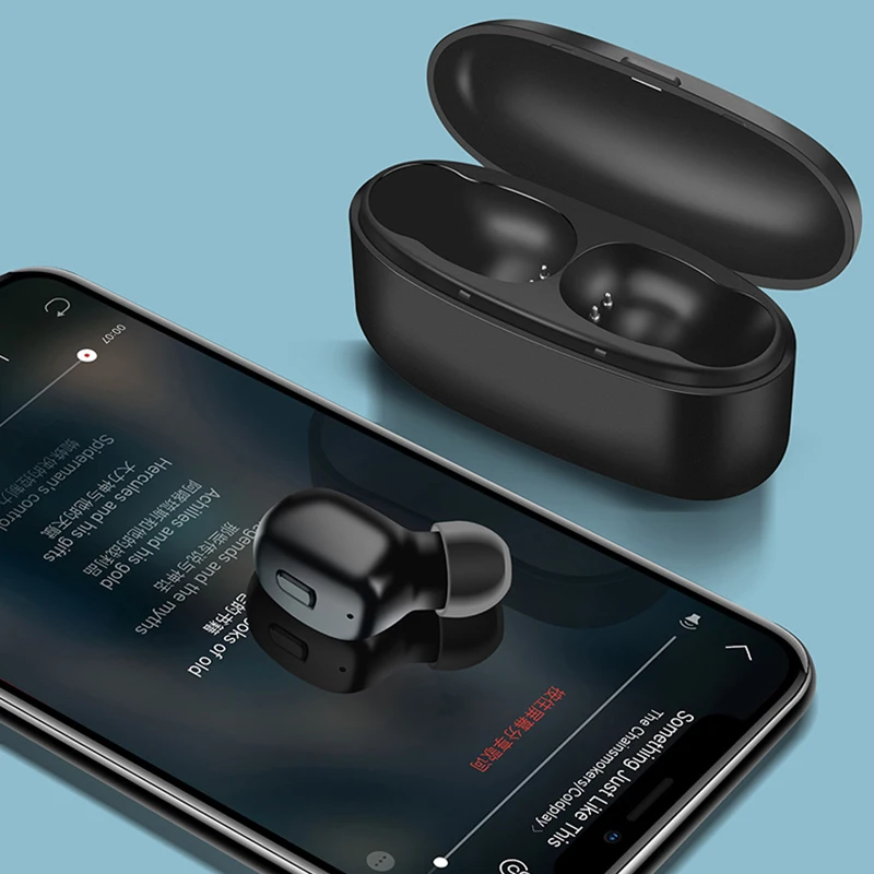 Dianxien K3B TWS Bluetooth Headset 5 0 Wireless Sports Mini Headset Auto Power On Pairing Binaural 5 0 Stereo