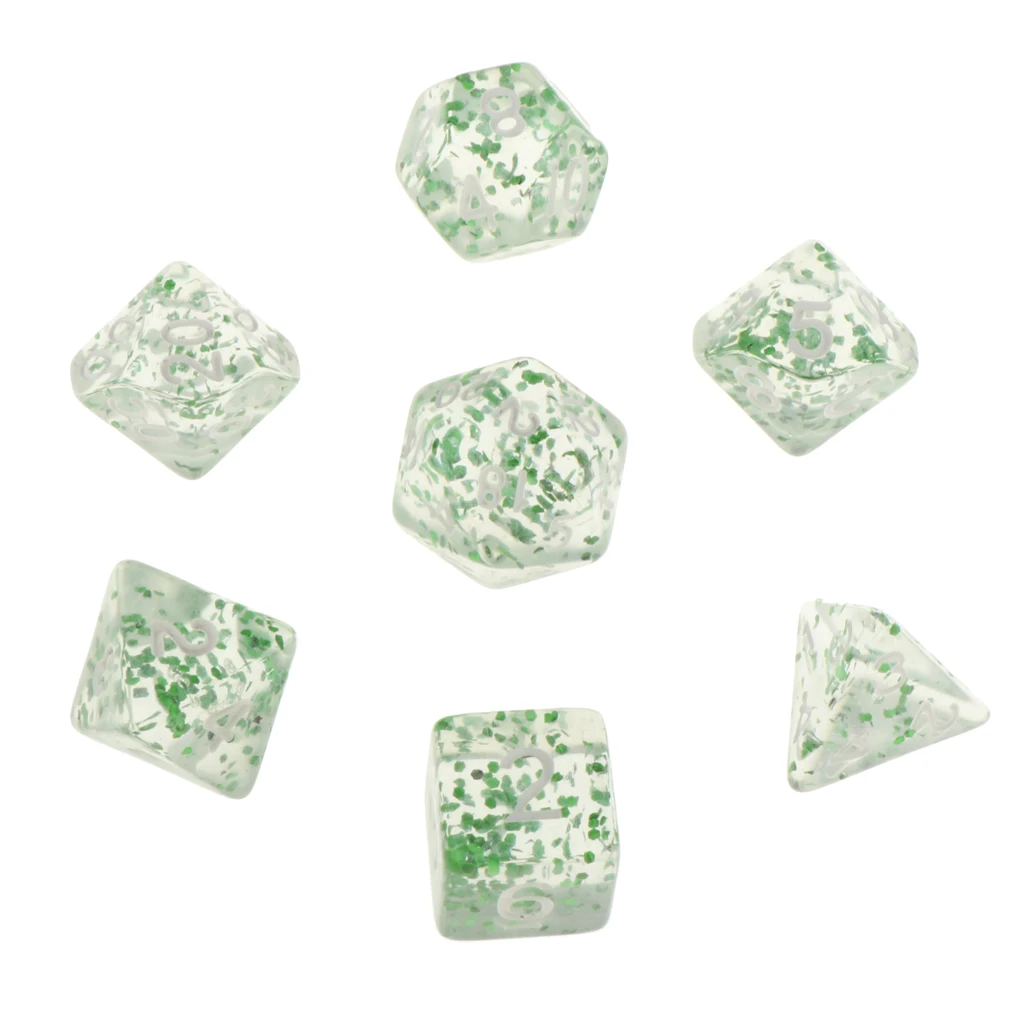 7Pc Multi-sided Dices Set D4-D20 MTG DND RPG Board Game Dice for D&D Roleplaying Party Casino Table Game Toy