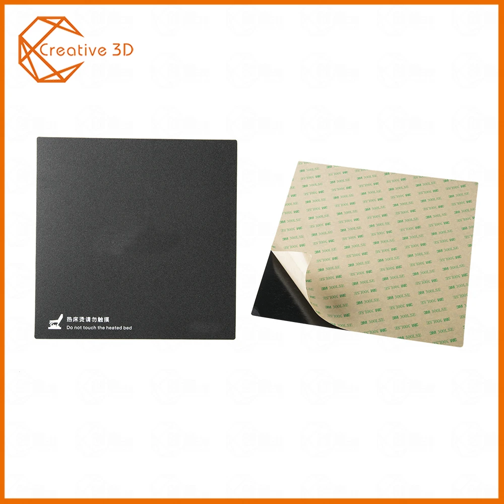 235*235/310x310 мм 3d принтер тепло горячие наклейки для кровати координата печатных горячей поверхности кровати стикер черный для 3D платформа для печати пленки