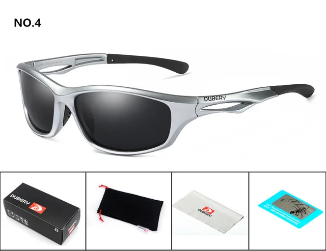 DUBERY фирменный дизайн поляризованные солнцезащитные hd-очки мужские Dring Shades мужские солнцезащитные очки для мужчин Летние светоотражающие очки Oculos UV400 166 - Цвет линз: NO4