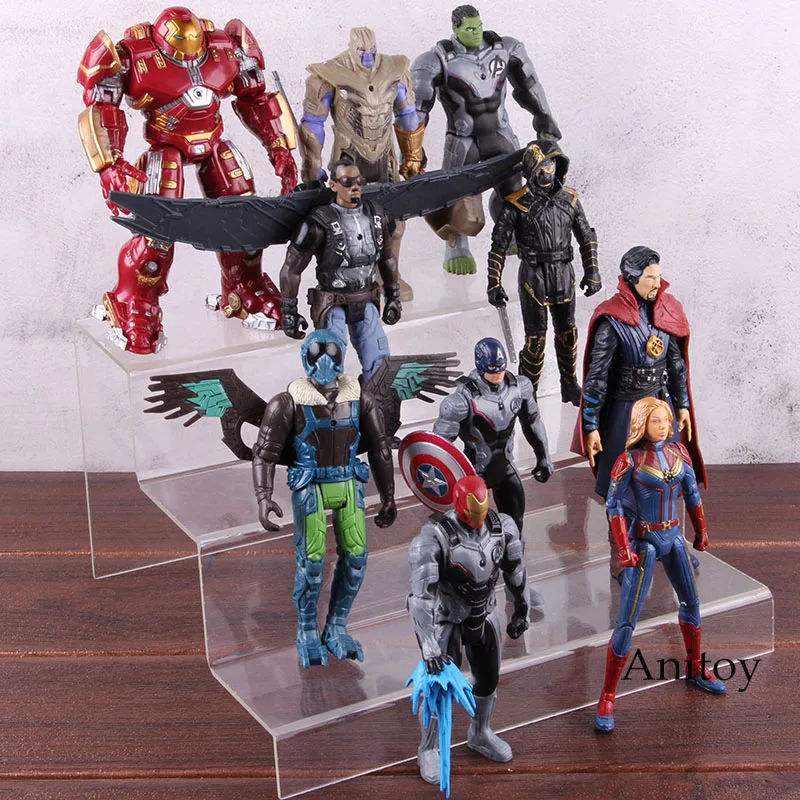 

Avengers Endgame Figure Iron Man Captain America Doctor Strange Thanos Spiderman Action Figure Toy With Light