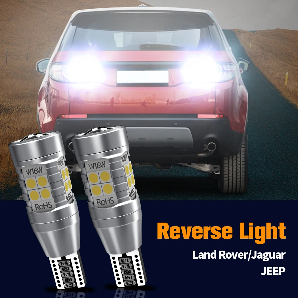 2x Светодиодный фонарь заднего хода Canbus W16W T15 для Land Rover Discovery Range Jaguar F-PACE XF 2 Jeep Grand