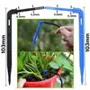 Greenhouse Garden 50PCS Bend Drip Arrow Dripper Micro Drip Irrigation Kit Emitter fit 3/5mm Hose Watering Saving Dripper Flowers 3