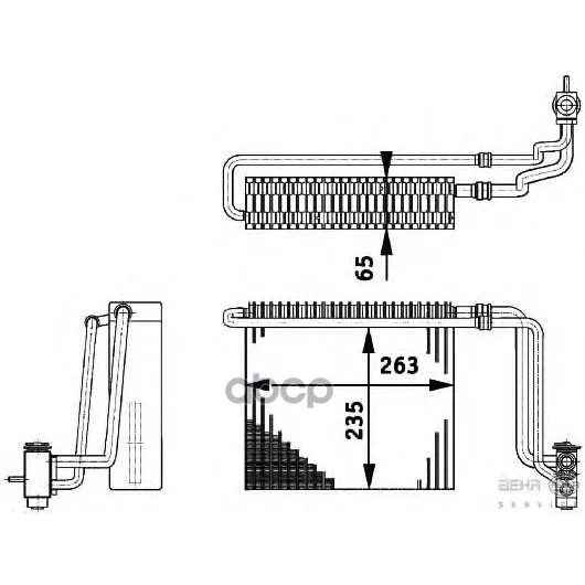 Испаритель Кондиционера HELLA арт. 8FV351211-741