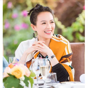 

New style 2019 Square scarf Chinese Classic silk Four seasons women Fashion Beach shawl lady beautiful Print muffler headscarf