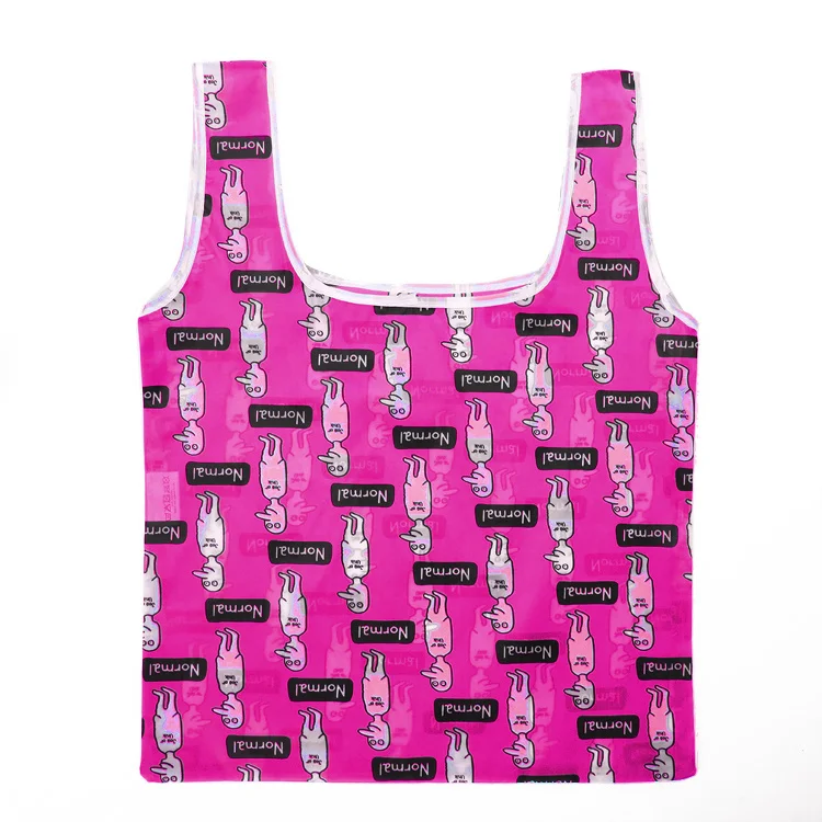 1 шт. милая мультяшная Складная ручная дамская сумка хозяйственная многоразовая