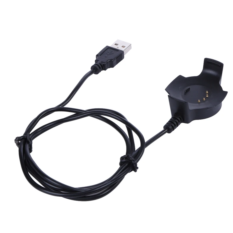 Черное зарядное устройство с USB кабелем для зарядки и передачи данных 5 В/300 мА