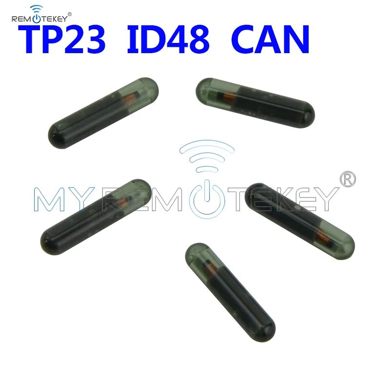 REMTEKEY 5PCS TRANSPONDER KEY ID48 CAN CHIP TP23 GLASS CHIP SUITABLE FOR VW ID 48 CHIP